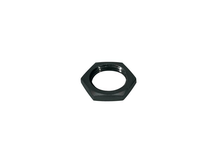 Nut for chassis connector, 12 pcs, black