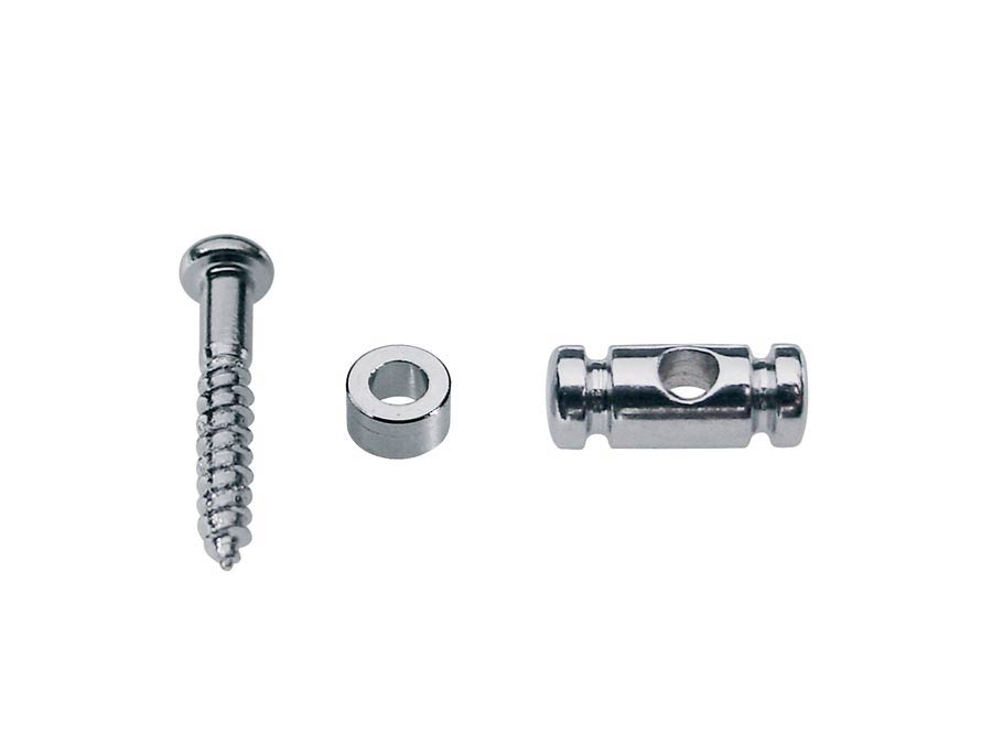 String retainer, cylinder model, height 6.5mm, with spacer and screw, nickel