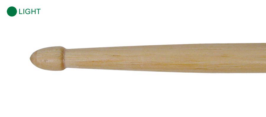 7-A drumsticks, pair, hickory, 13,5 x 393 mm., green/light weight