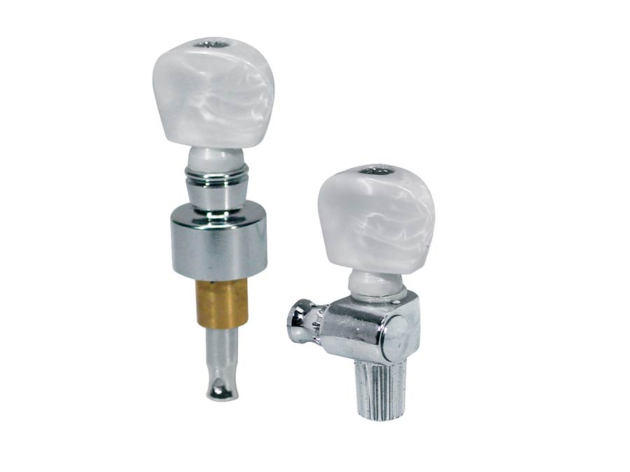 Machine heads for 5-string banjo, professional, chrome