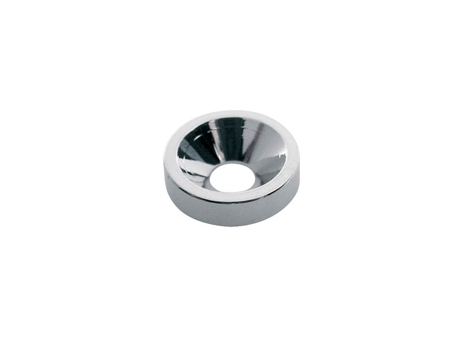 Neck mounting ferrules, 15,0mm, 4 pcs, chrome