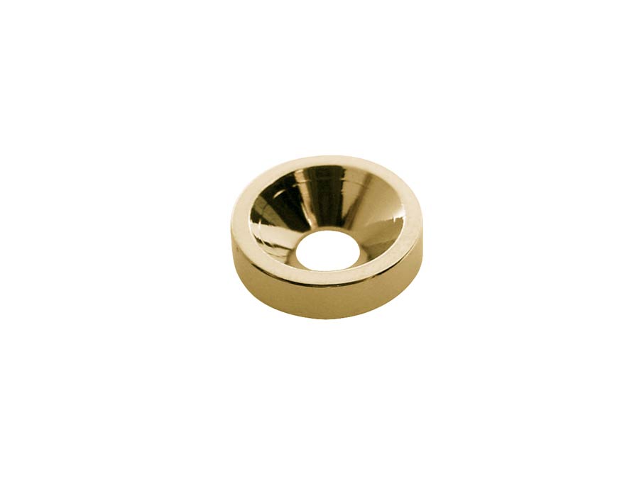 Neck mounting ferrules, 15,0mm, 4 pcs, gold