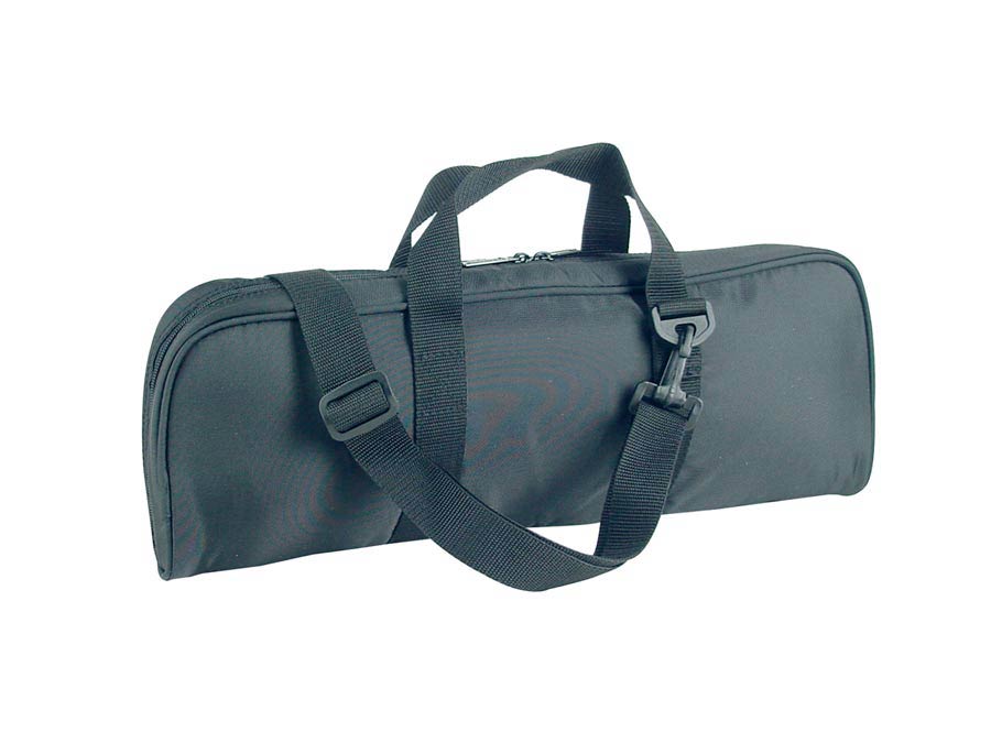 Flute case cover, black cordura, padded, with strap