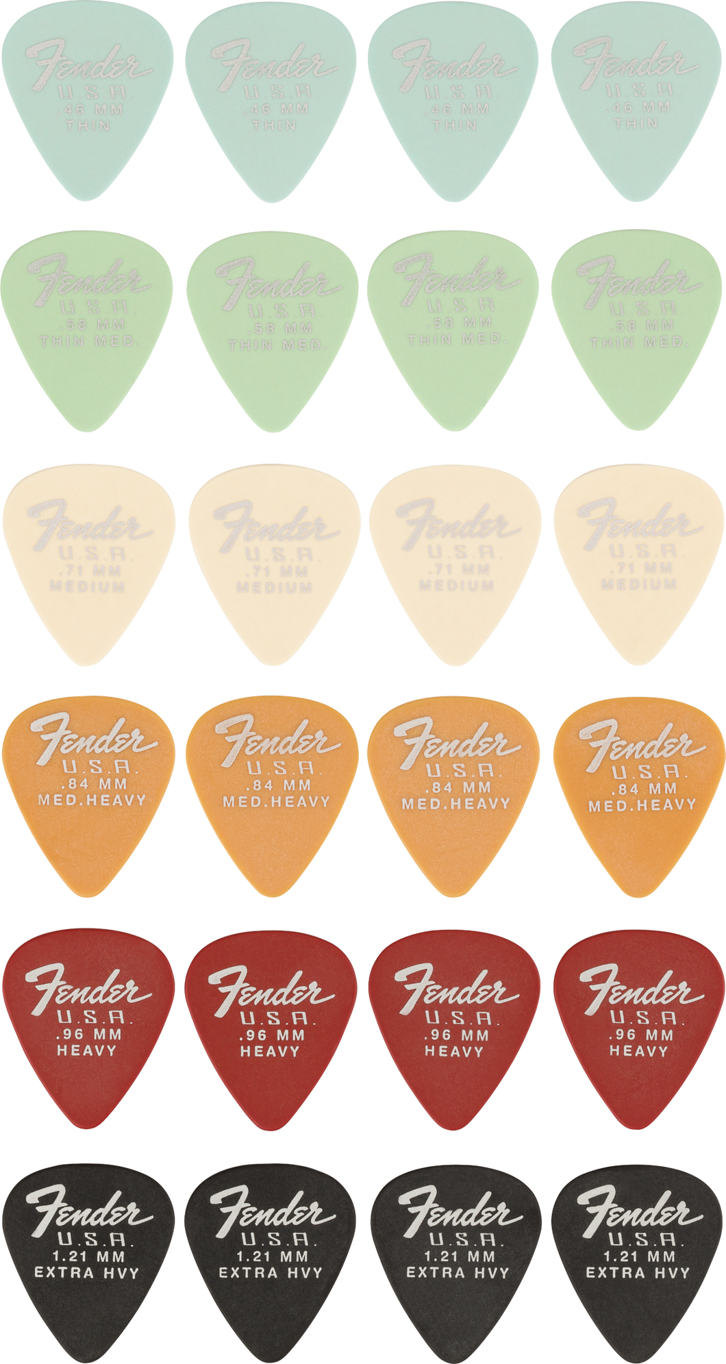 Fender Dura Tone 351 Shape 24 Mix Pack