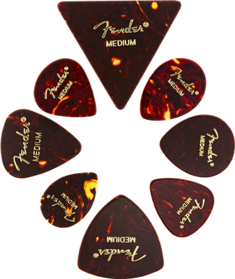 Fender All Shapes Shell Pick  Medley X 8