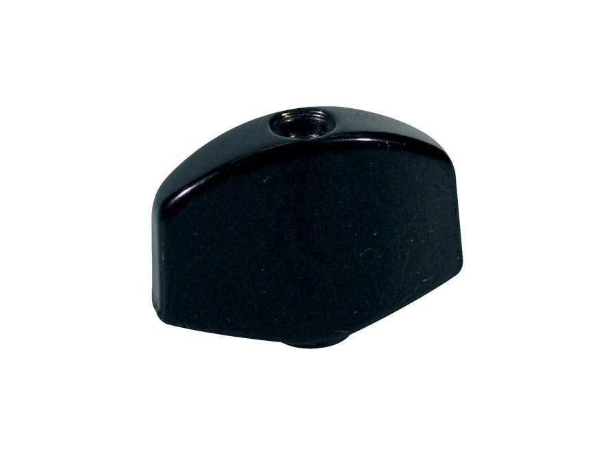 Machine head pegs, metal, bolt-on model, 23x16mm, 6-pack, black