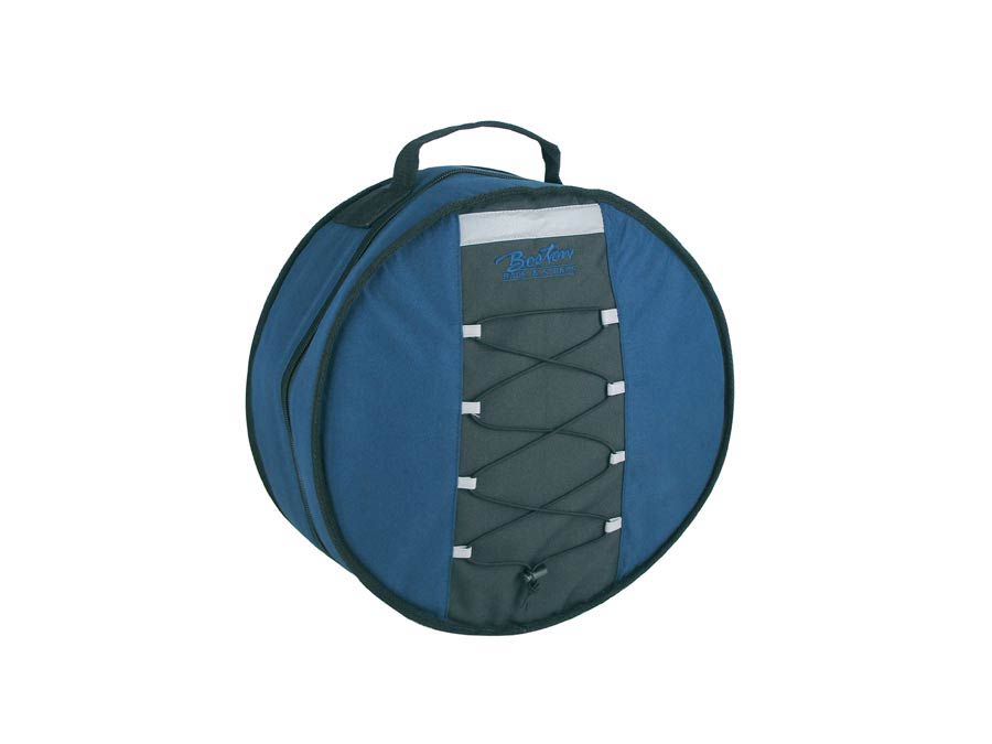 Deluxe snare drum gig bag, black-blue, 15 mm. padded hardfoam, 14