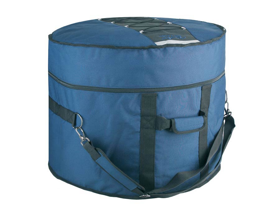 Deluxe bass drum gig bag, black-blue, 15 mm. padded hardfoam, 22