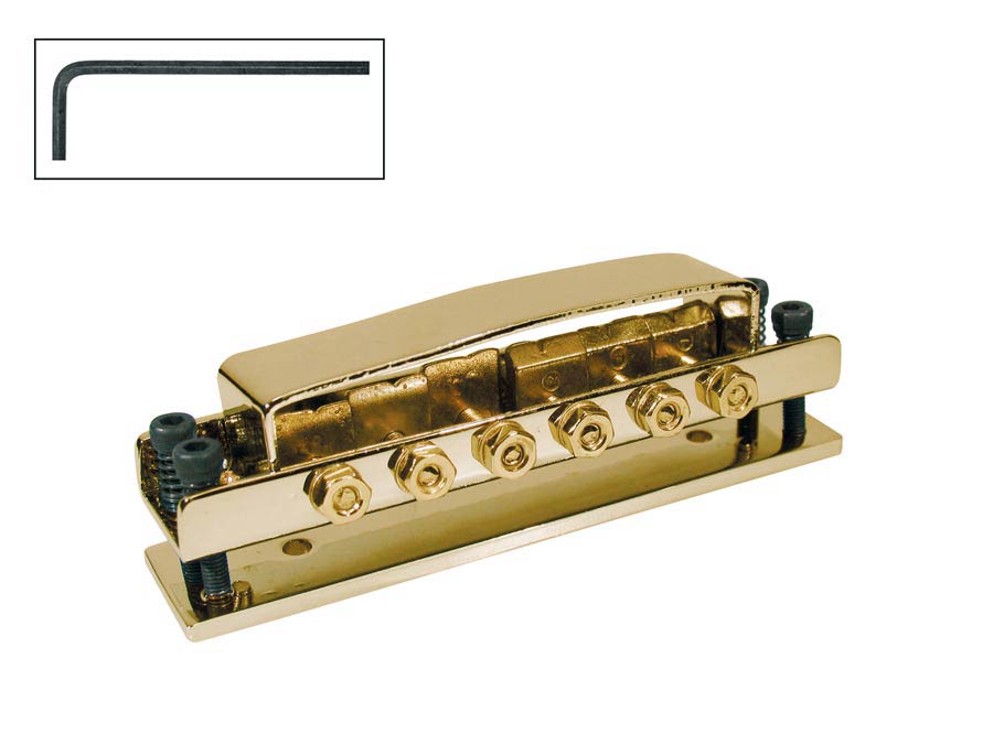 Bridge for e-guitar, RICK model, gold