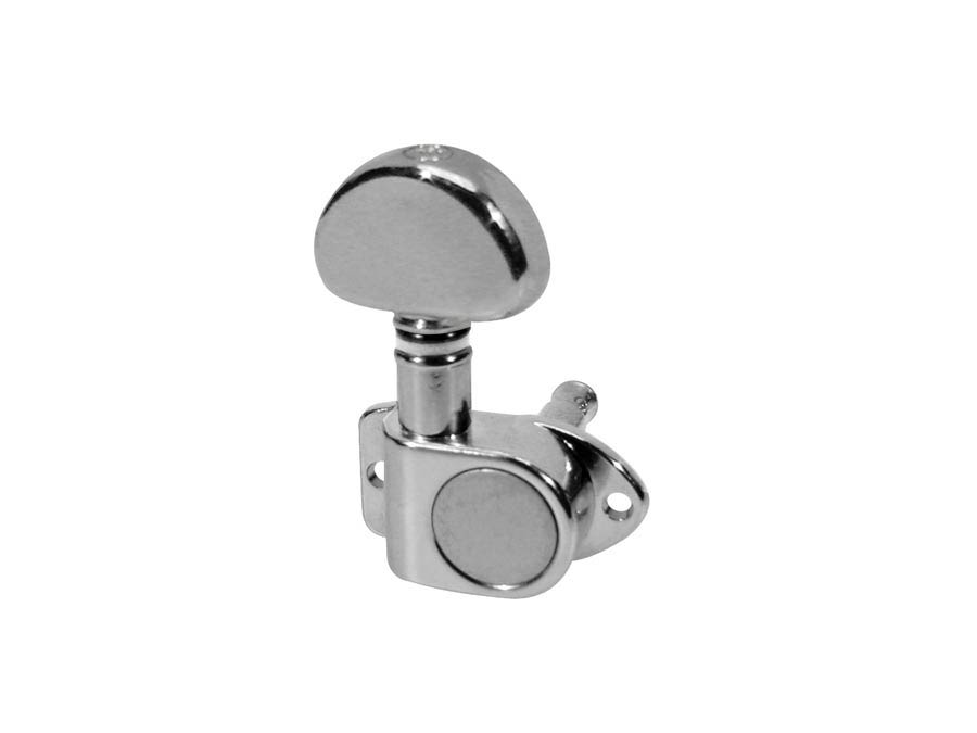 Machine heads for guitar, die cast, 3x left+3x right, chrome