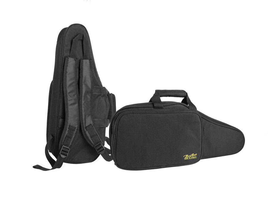 Gig-bag for alto sax, black cordura, 15 mm padded, with straps and accessory pocket