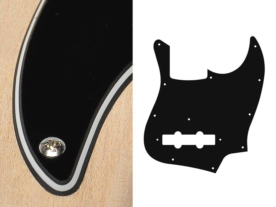 Pickguard, Jocker bass, standard, 3 ply, black
