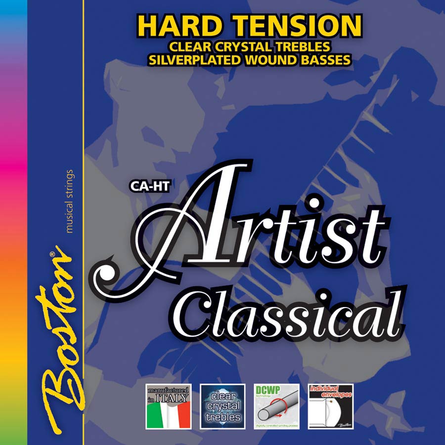 Artist Series String set classic, clear trebles & silverplated wound basses, hard tension