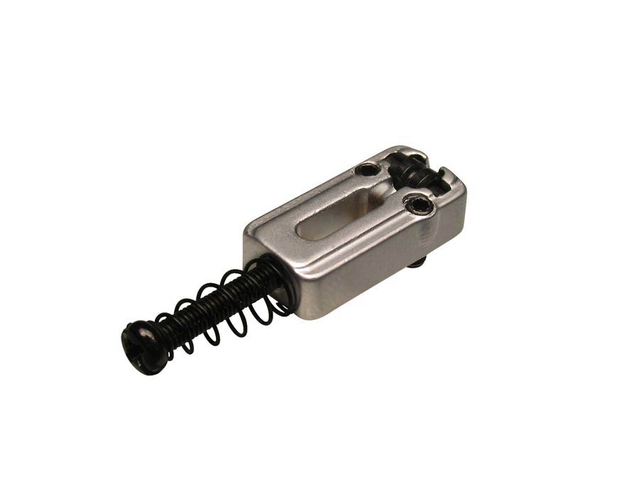Bridge saddles, metal, Stallion roller, p=10,8, with spring and screw, 6-pack, chrome