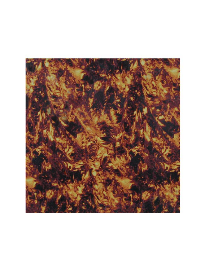 Pickguard material, 3 ply, 30x29cm, marble yellow