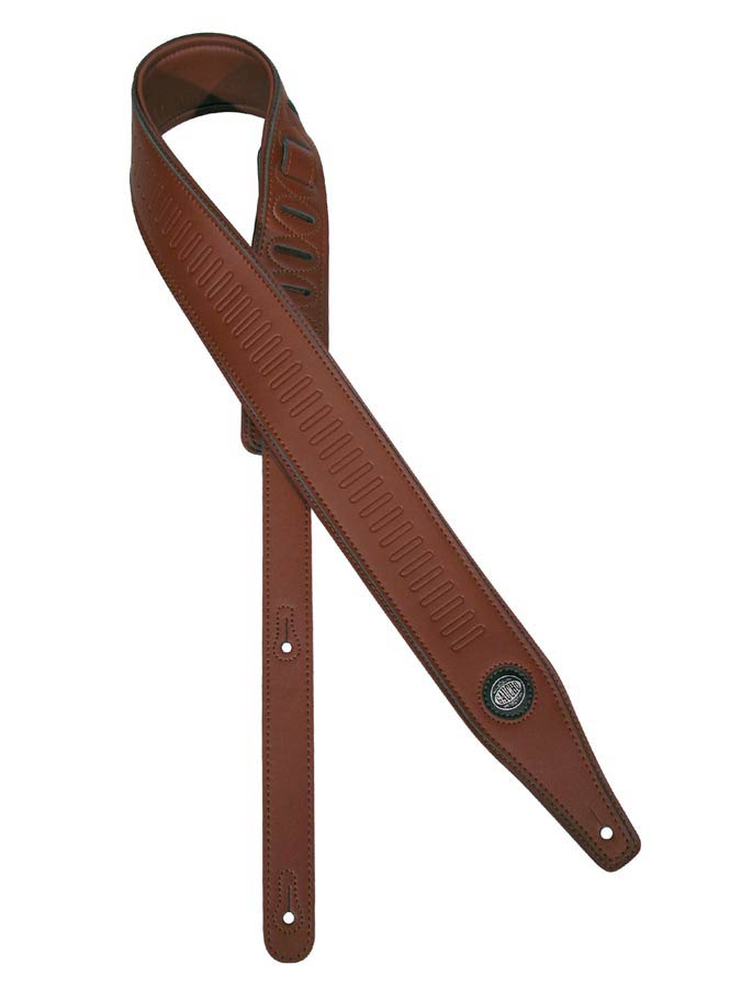 Buffalo III Series Guitar strap, top quality leather, brown