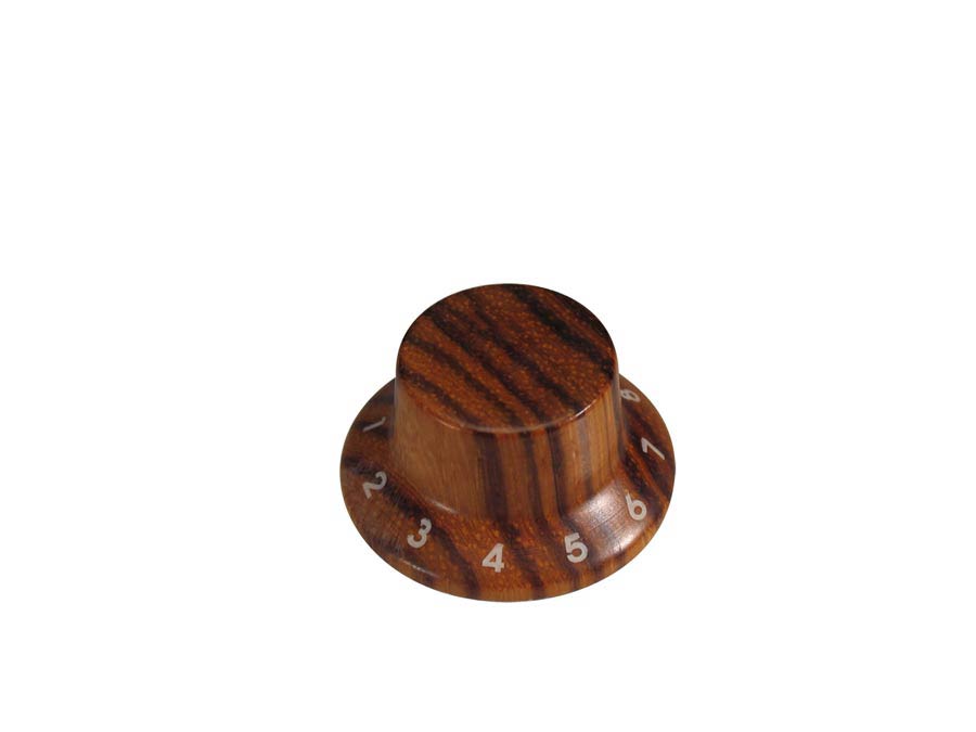 Bell knob, wood, Stallion, 25x13mm, zebra