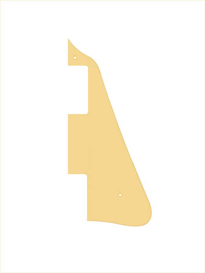 Pickguard, LP-model, standard,1 ply, cream