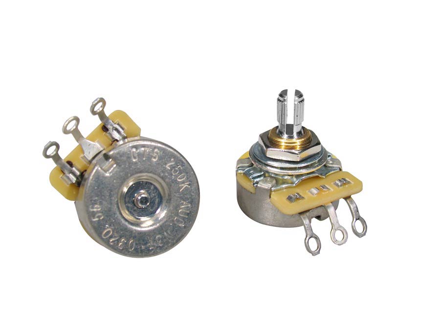 Potentiometer 20 pcs bulk pack, 250K short audio potentiometers