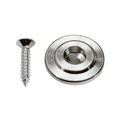 button model, with screw, 19mm, height 7mm, chrome