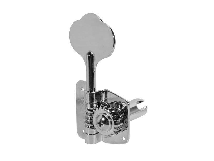 Machine heads for bass guitar, F-style, 4x left, chrome