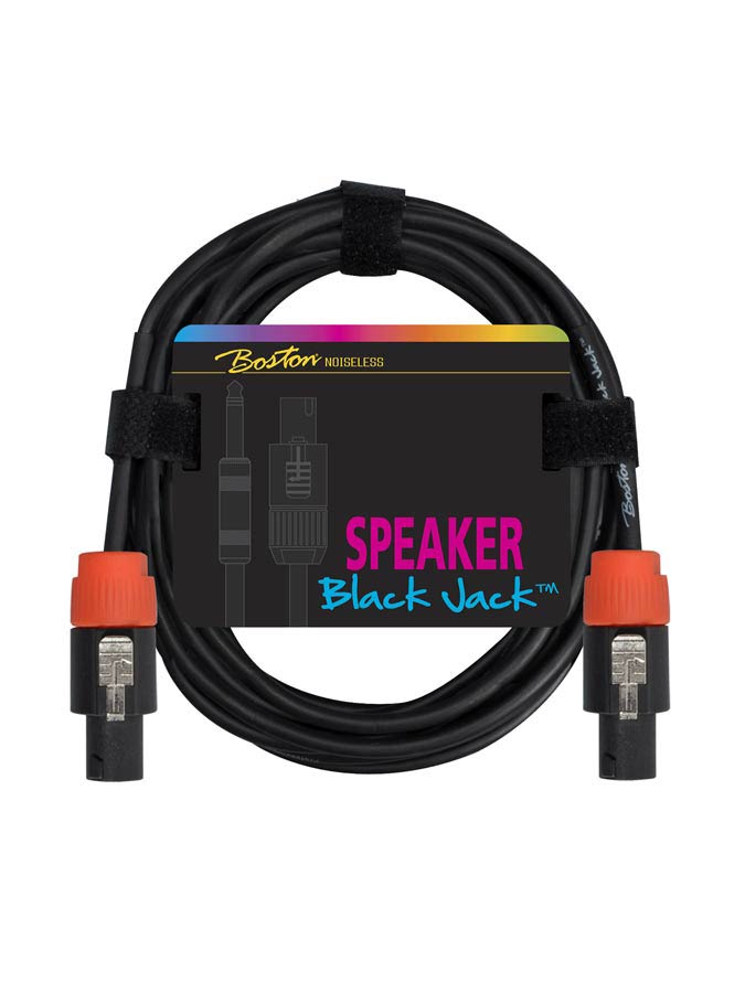 Black Jack Speaker cable, black, speakon + speakon, 2 x 1,5mm, 1 meter