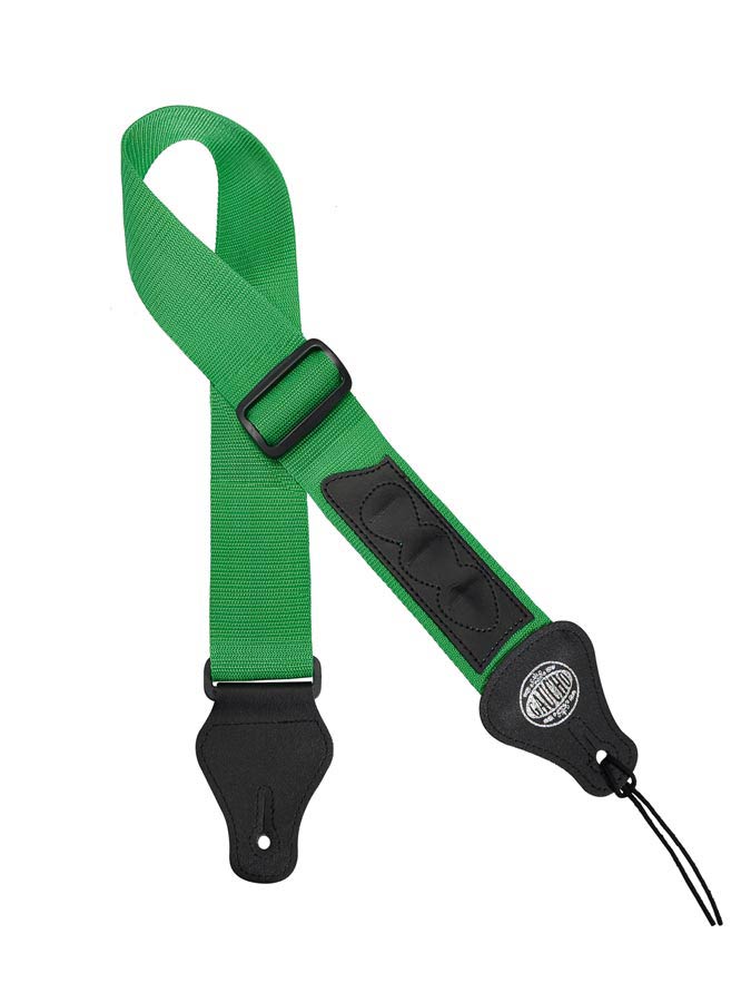 Standard Series Guitar strap, with 3 pick holders, green nylon