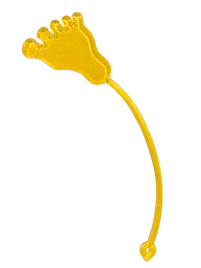 Silicone overtone pad 'Sticky Feet', 5 pcs, yellow
