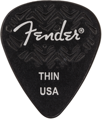 Fender 351 Wavelength Thin Black Pick X 6