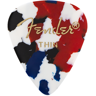 Fender 351 Classic Thin Confetti Pick X 12