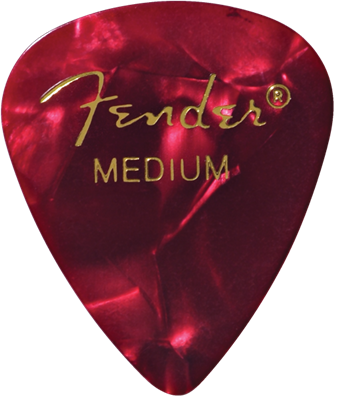 Fender 351 Premium Medium Red Moto Pick X 12