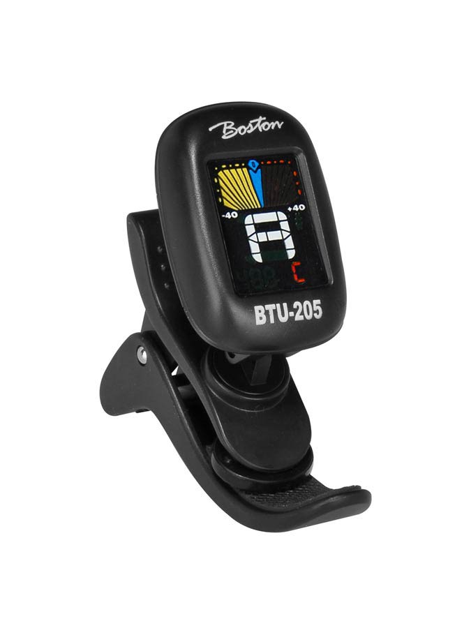 Chromatic clip tuner (also G+B+U+V), with full colour display, 430-450Hz, violin clip