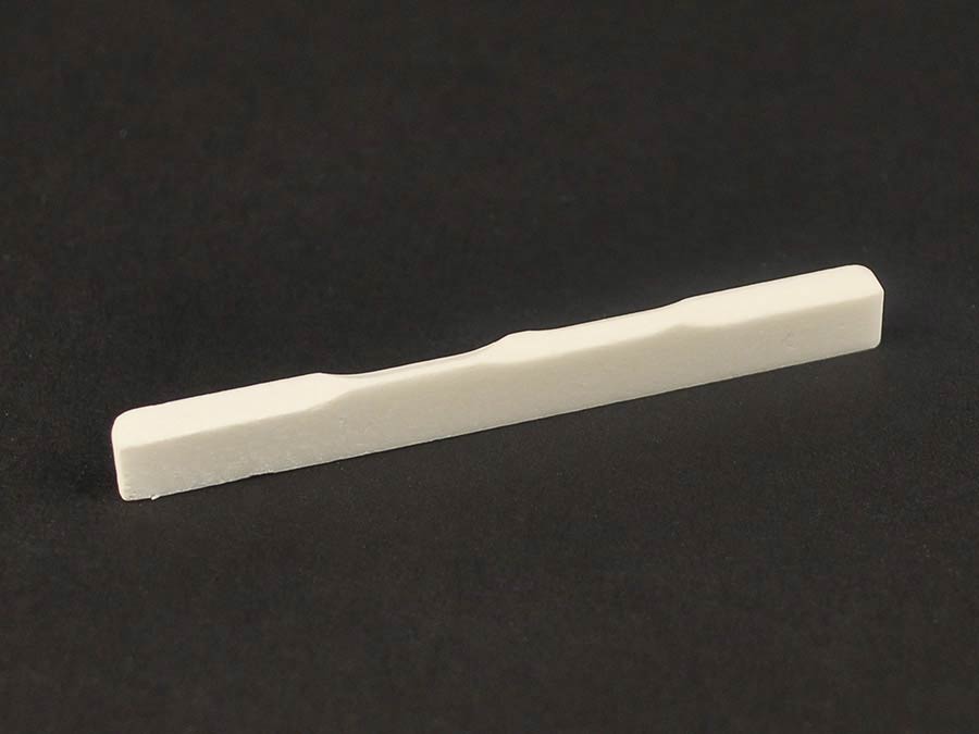 Performer Series Genuine replacement part, bone bridge saddle for tenor ukulele, 56x2,5mm, 6 pieces