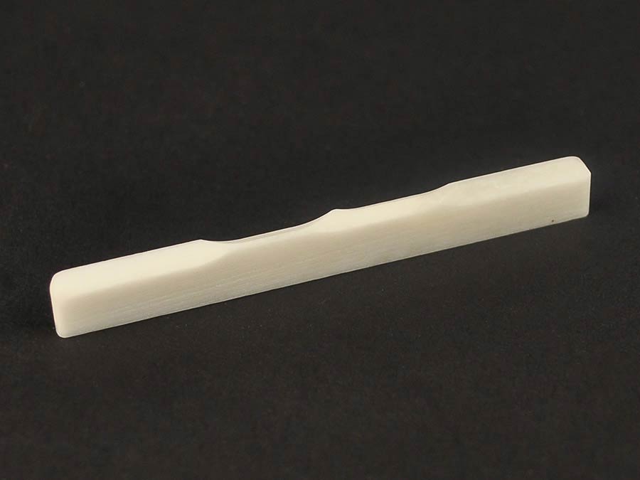 Performer Series Genuine replacement part, bone bridge saddle for baritone ukulele, 60x3mm, 6 pieces