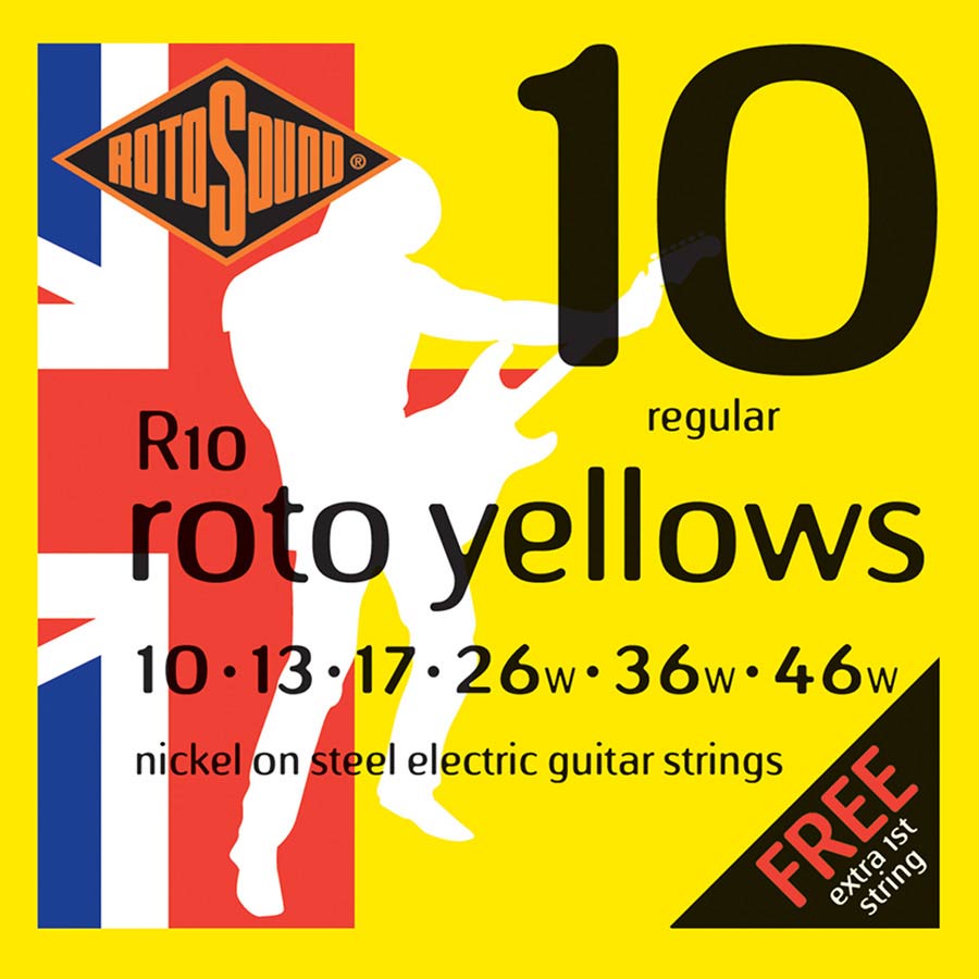 R10 Rotosound Roto string set electric nickel wound 10-46