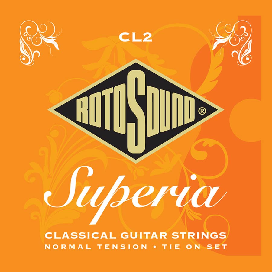 CL2 Rotosound Superia string set classic clear nylon trebles & silverplated basses