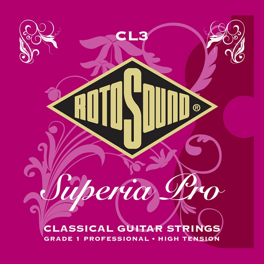CL3 Rotosound Grade 1 Professional string set classic 573 Pro rectified nylon trebles & silverplated basses