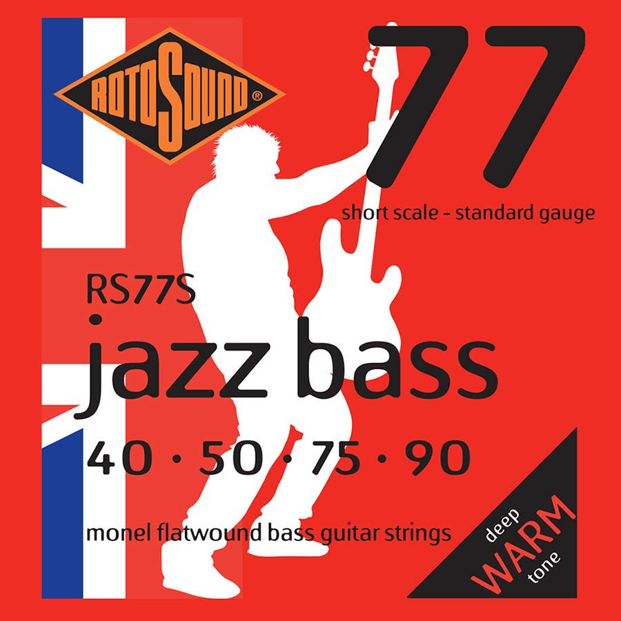 RS77S Rotosound Jazz Bass 77 string set electric bass monel flatwound 40-90