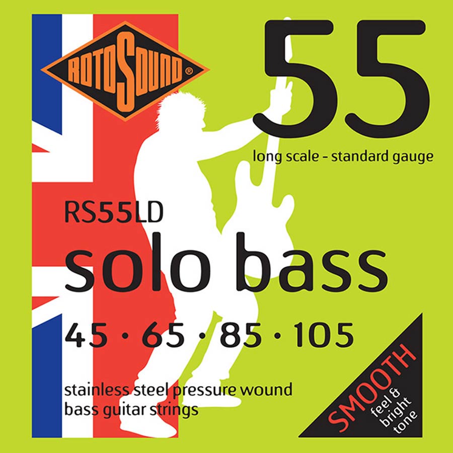 RS55LD Rotosound Solo Bass 55 string set electric bass linea pressure wound 45-105