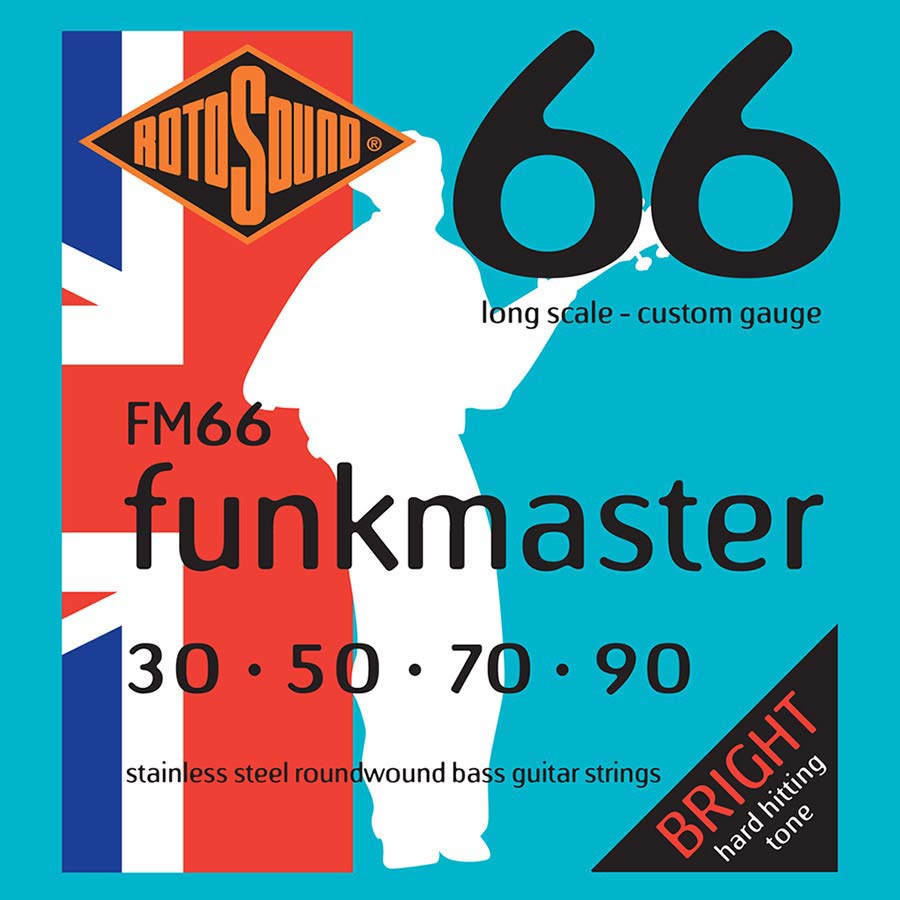 FM66 Rotosound Swing Bass 66 string set electric bass stainless steel 30-90 Funkmaster