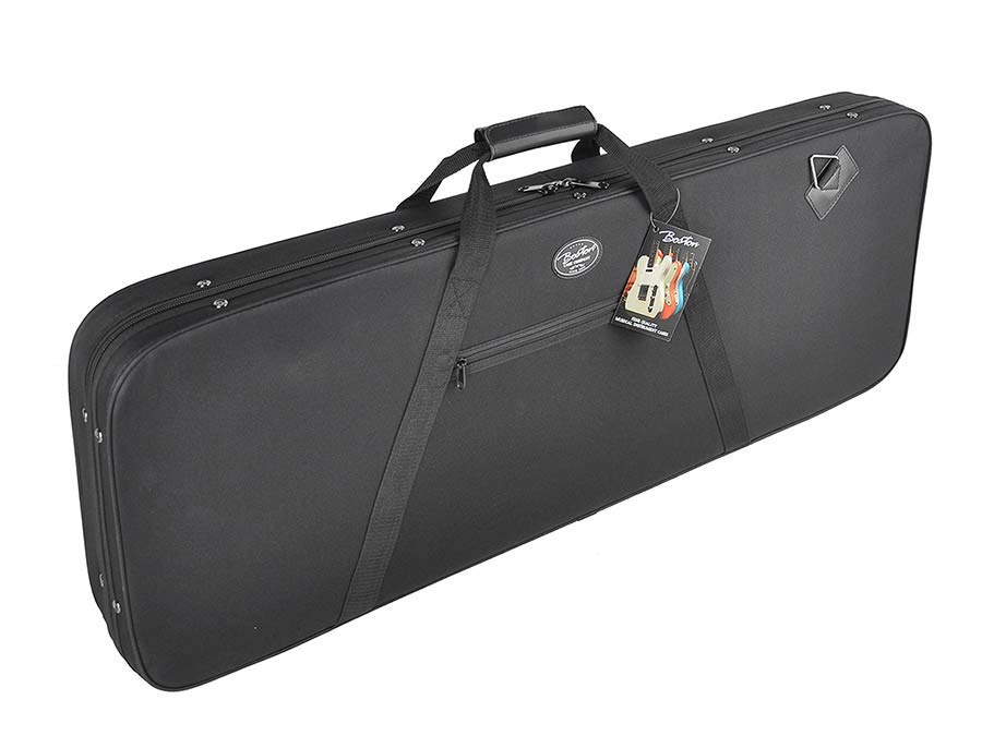 Softcase Cloth covered polystyrene case for electric guitar, with accessory pocket and back straps