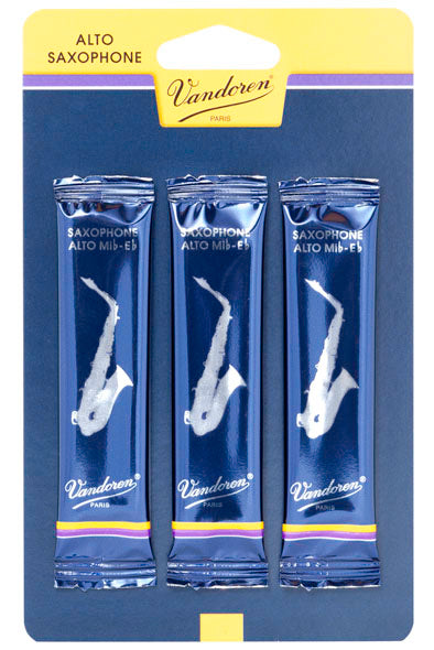 Vandoren Traditional Alto Sax, Pack of 3 - Strength 1.5