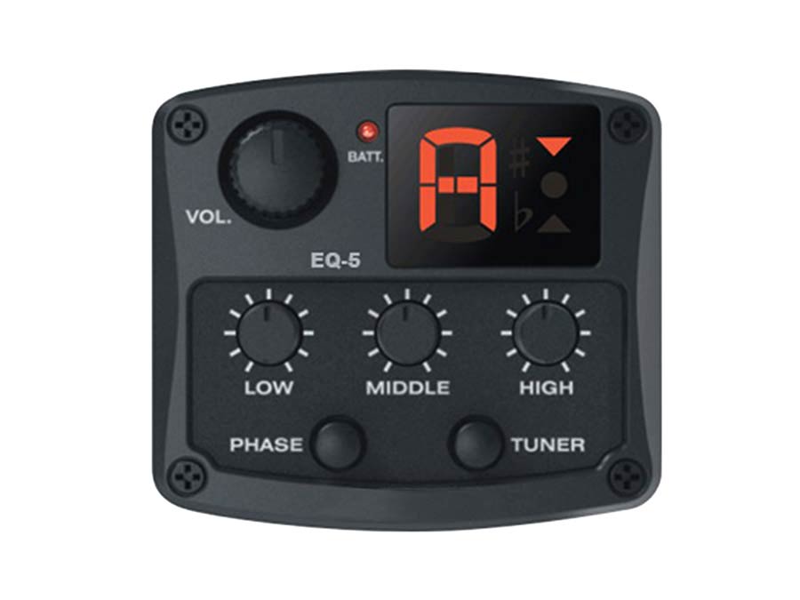 Richwood active 3-band guitar pickup/preamp/tuner system