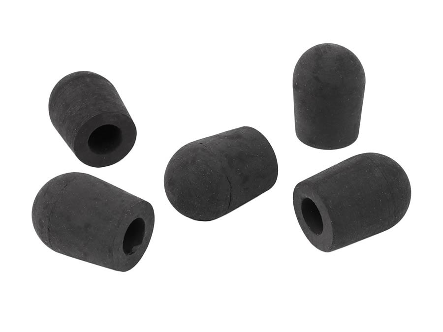 rubber tips, for 10mm. endpin (9,85mm hole), 5-pack