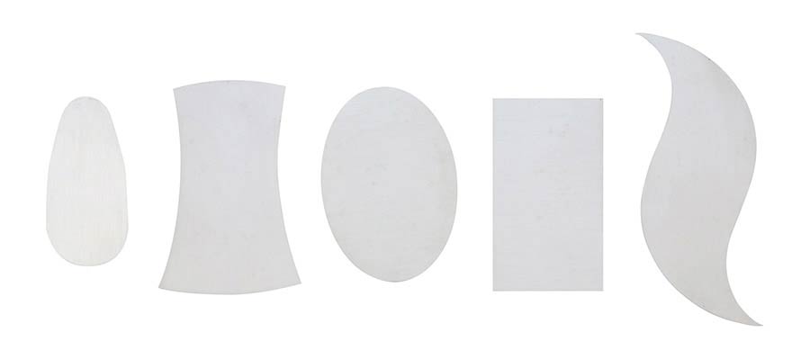 Set of 5 scrapers small scraper set 
 Five small, shaped scrapers.