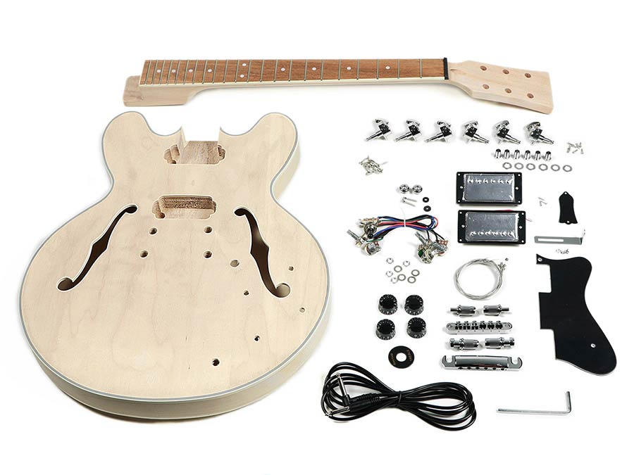Boston guitar assembly kit maple with mahogany center block
