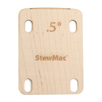 StewMac neck shim 0.50 degree shaped for electric bolt on neck