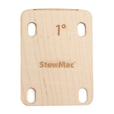Stewmac neck shim 1.00 degree shaped for electric bolt on