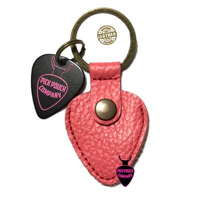 PickPouch Co' (SF) Italian leather pick pouch, very pink