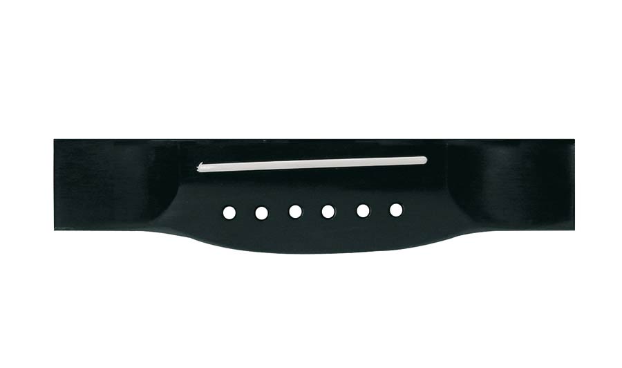 Bridge for acoustic guitar, 175mm, ebony
